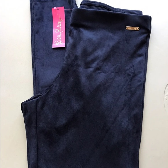 Lilly Pulitzer NWT 29" Anika Ultra Suede Leggings True Navy Size 0,14 - Picture 7 of 7